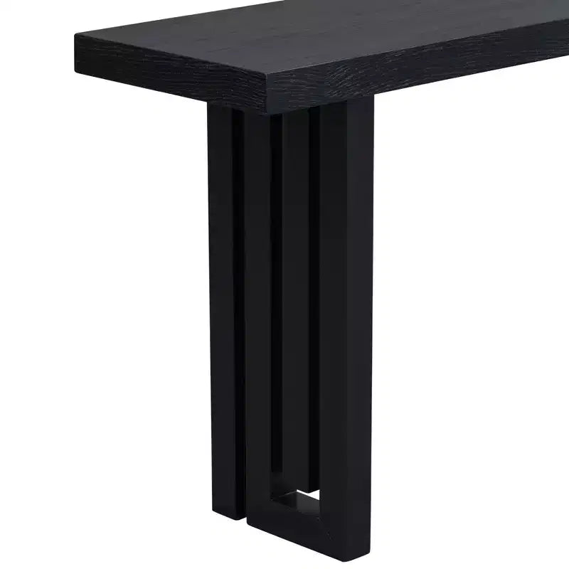 Console avec motif unique de rayures verticales pour entrée, couloir, salon, foyer