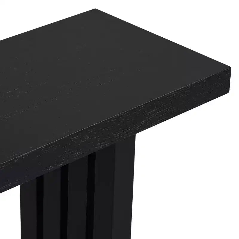 Console avec motif unique de rayures verticales pour entrée, couloir, salon, foyer