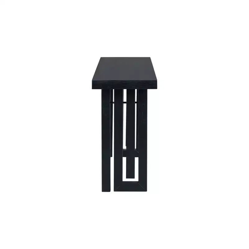 Console avec motif unique de rayures verticales pour entrée, couloir, salon, foyer