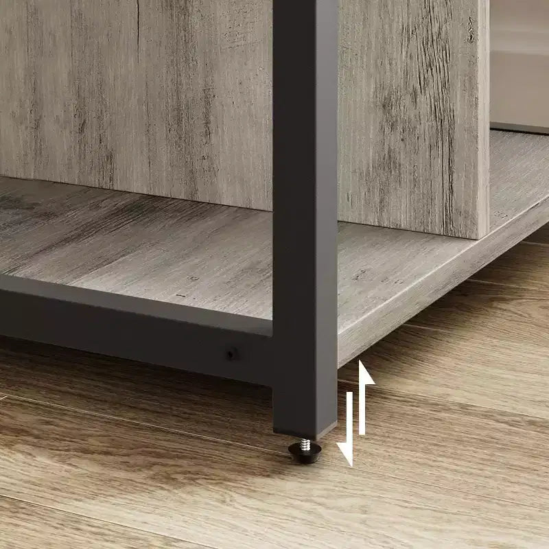 Support d'imprimante sous bureau, support d'imprimante mobile à 4 niveaux avec roulettes pour bureau à domicile, table d'imprimante de bureau avec étagère de rangement