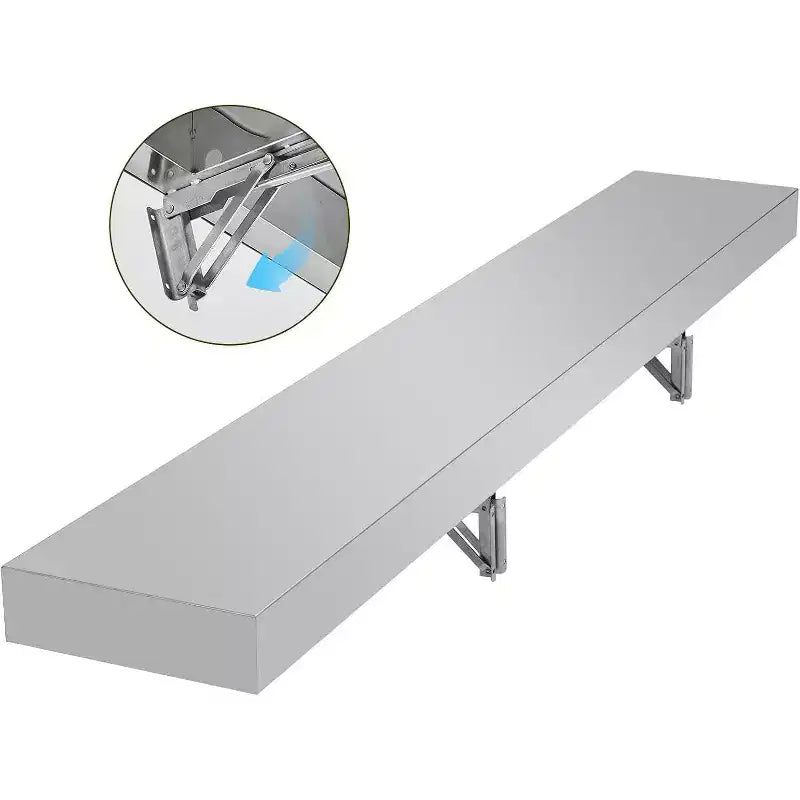 Support de distribution pliable en acier inoxydable 304, support de fenêtre/de service mural pour food truck, food trucks, grills, restaurants