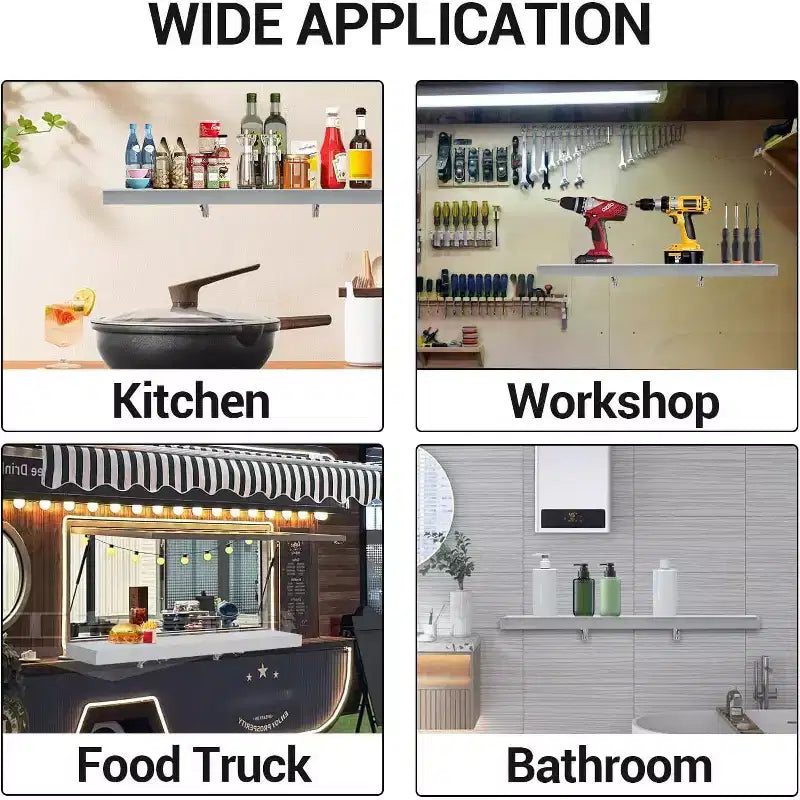 Support de distribution pliable en acier inoxydable 304, support de fenêtre/de service mural pour food truck, food trucks, grills, restaurants