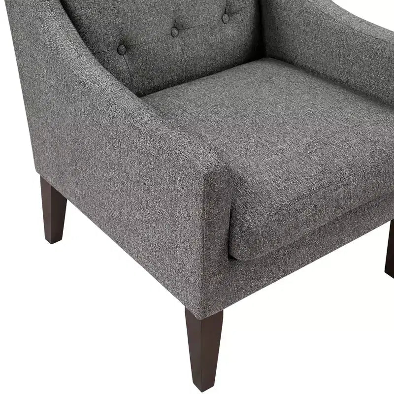 Fauteuil d'appoint Fauteuil de salon contemporain avec coussin en tissu capitonné Fauteuil confortable pour chambre à coucher ou salle de lecture