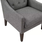 Fauteuil d'appoint Fauteuil de salon contemporain avec coussin en tissu capitonné Fauteuil confortable pour chambre à coucher ou salle de lecture