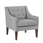 Fauteuil d'appoint Fauteuil de salon contemporain avec coussin en tissu capitonné Fauteuil confortable pour chambre à coucher ou salle de lecture