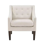 Fauteuil d'appoint Fauteuil de salon contemporain avec coussin en tissu capitonné Fauteuil confortable pour chambre à coucher ou salle de lecture