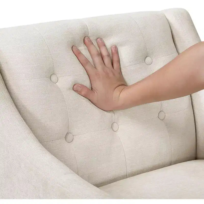 Fauteuil d'appoint Fauteuil de salon contemporain avec coussin en tissu capitonné Fauteuil confortable pour chambre à coucher ou salle de lecture