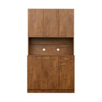 Armoire haute de rangement à 6 portes de 180 cm, Buffet de cuisine