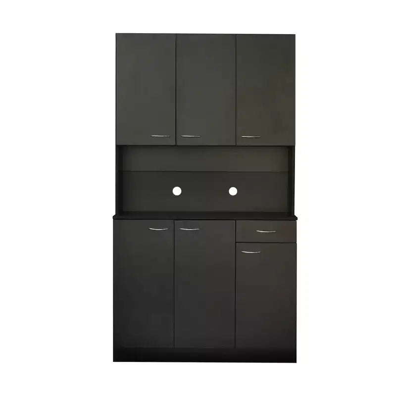 Armoire haute de rangement à 6 portes de 180 cm, Buffet de cuisine