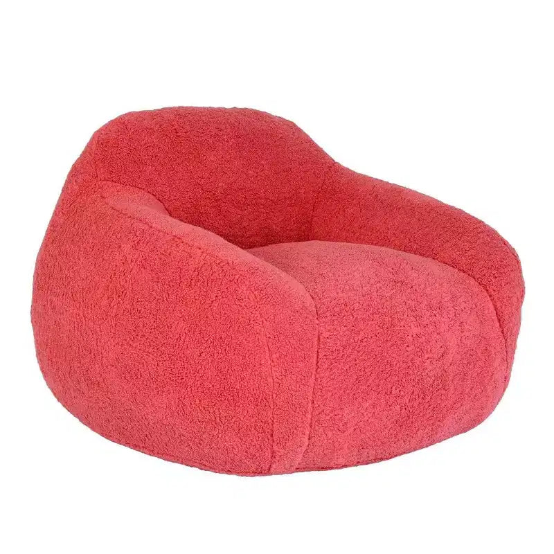 Fauteuil poire Easy Clean avec dossier et accoudoirs épais, Fauteuil poire de salon avec tissu résistant à l'eau, Canapé de sol pour salon et chambre
