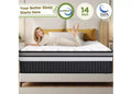 14 King Mattress in a Box, Hybrid Memory Foam Bed  Medium Firm Feel, Cooling & Breathable Fabric, Motion Isolation, Zoned Pressure Relief