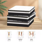 Matelas en boîte King 14 po, lit hybride en mousse à mémoire de forme, sensation de fermeté moyenne, tissu rafraîchissant et respirant, isolation des mouvements, soulagement zoné de la pression