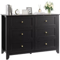 COZONY 54 Wide 6-Drawer Modern Dresser with Deep Storage & Metal Knobs for Bedroom, Entryway & Hallway