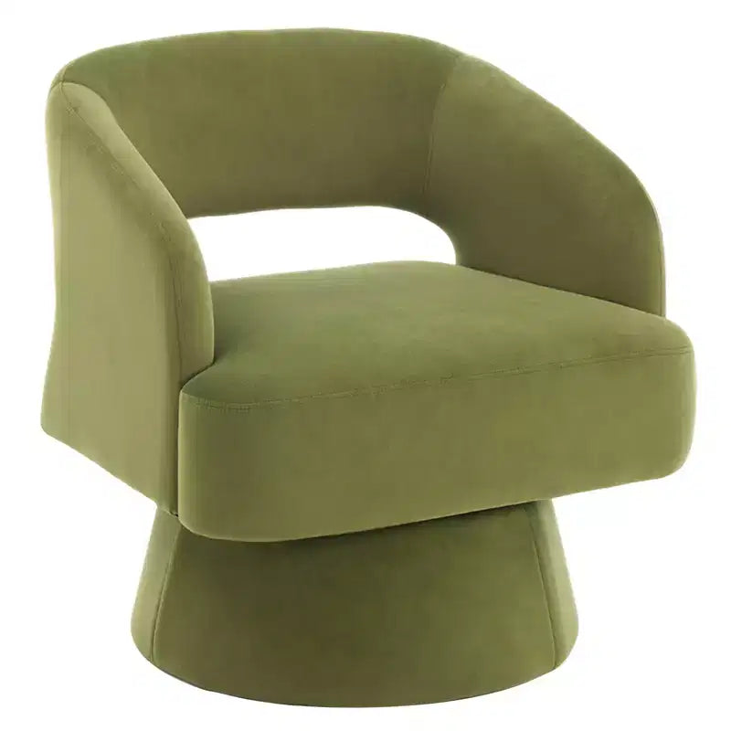 Fauteuil pivotant à 360° - Fauteuil de salon en polaire Teddy, dossier ajouré ergonomique, fauteuil d'appoint pour chambre, bureau, appartement