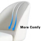 Chaise d'appoint rembourrée blanche de 30 po de hauteur