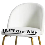 Chaise d'appoint rembourrée blanche de 30 po de hauteur