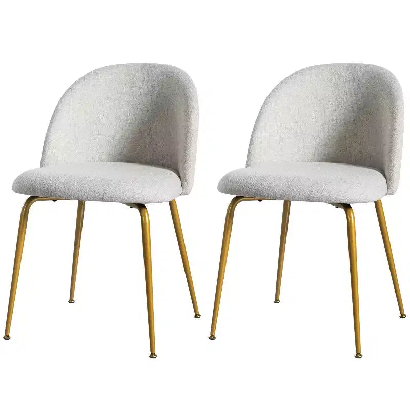 Chaise d'appoint rembourrée blanche de 30 po de hauteur