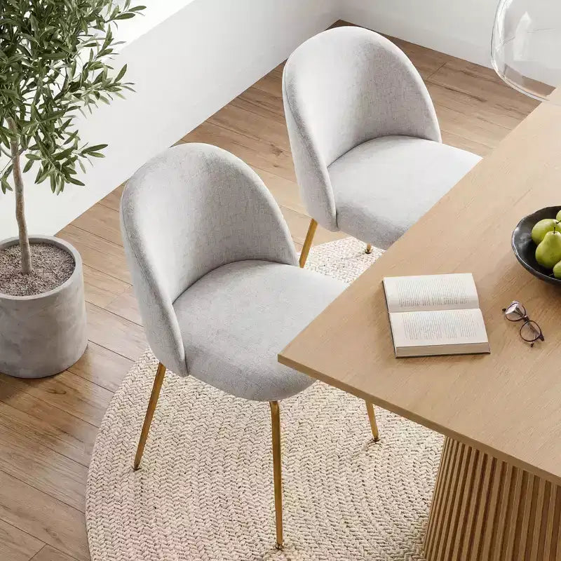 Chaise d'appoint rembourrée blanche de 30 po de hauteur