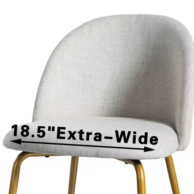 Chaise d'appoint rembourrée blanche de 30 po de hauteur