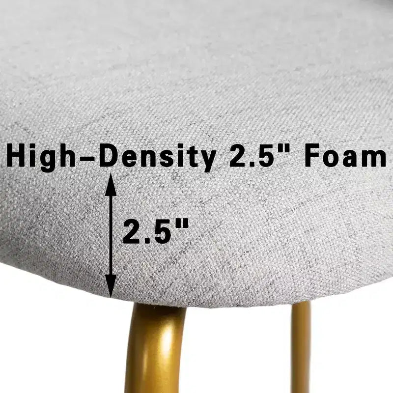 Chaise d'appoint rembourrée blanche de 30 po de hauteur