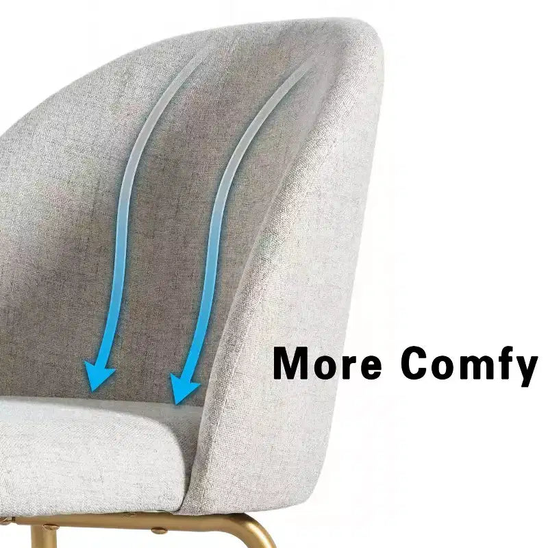Chaise d'appoint rembourrée blanche de 30 po de hauteur
