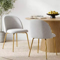 Chaise d'appoint rembourrée blanche de 30 po de hauteur